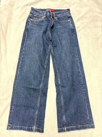 레어 RED CARD 레드카드 23구 별주 데님 와이드 팬츠 S