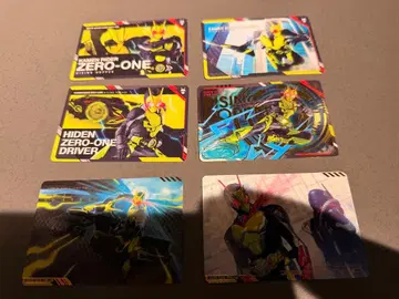 가면라이더 스크래치 카드다스 제로원 6종 세트 카드 트레이딩 카드