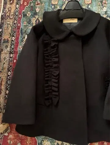 새상품급 토마스 맥파이 멜톤 프릴 코트