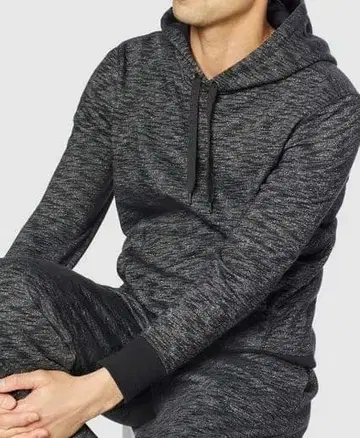 플리스 후드티 남성용 후드 부착 후드티