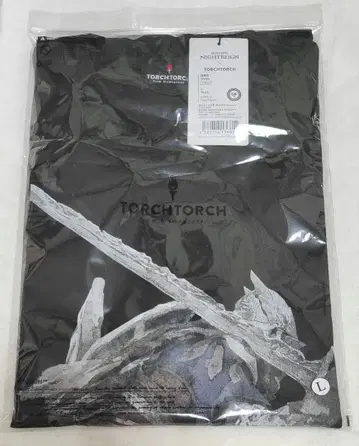 L 사이즈 TORCH TORCH 추적자 T셔츠 블랙