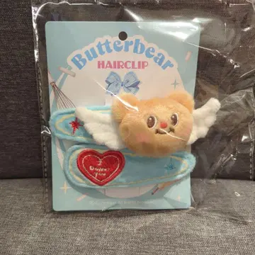 태국 한정판 버터베어 헤어 클립 헤어 액세서리 헤어핀 2개 세트