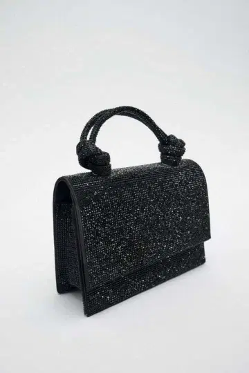 비즈 장식 블랙 미니백 ZARA