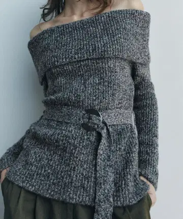 zara 오프숄더 니트