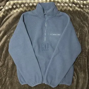 GAP 보아 오버사이즈 하프 지퍼 GAP 로고 풀오버