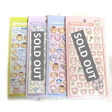 치이카와 (먼작귀) 모자 꽁지 드롭 씰 2종