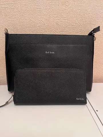 Paul Smith 블랙 숄더백과 지갑 세트