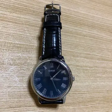 GUESS 아날로그 손목시계 블랙