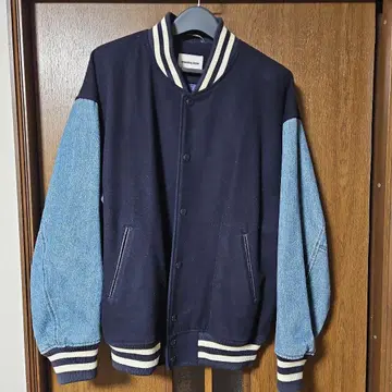 MONKEYTIME 오버 사이즈 블루종 바시티 자켓