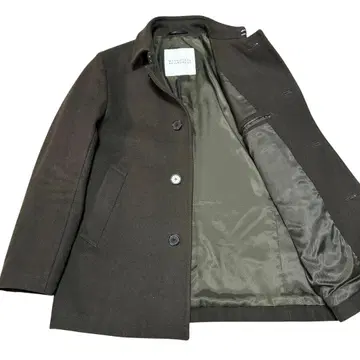 새상품급 매킨토시 철학 울 코트 올리브 카키 38 M