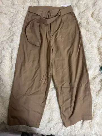 monkey time 베이지 와이드 팬츠