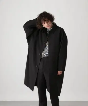 HARE 돌먼 슬리브 빅 스텐카라 코트