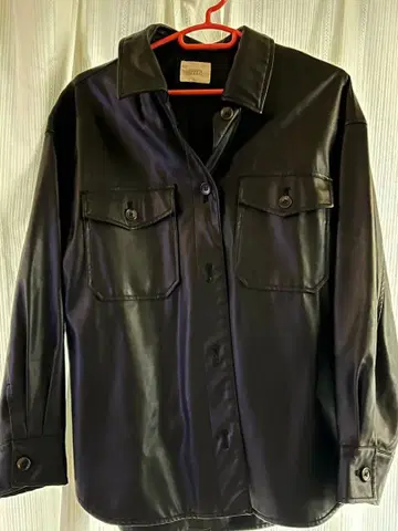 미사용 새상품 LOWRYSFARM 라이더 자켓 가죽 블랙 셔츠 자켓