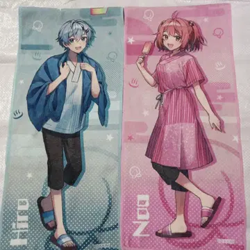 컬러풀 피치 극락탕 콜라보 한정판 타월 히로 노아 세트