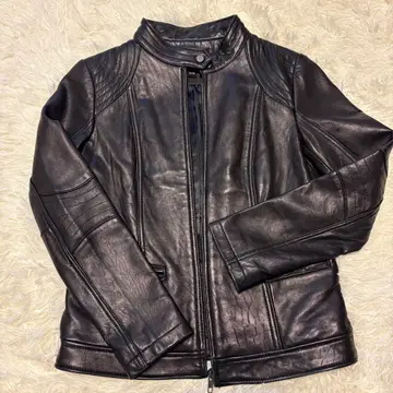소피스티케이트 블랙 레더 재킷 뉴질랜드 라무 라이더스