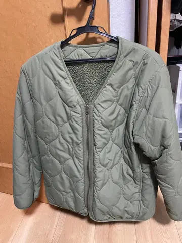 studio clip 노카라 리버서블 아우터 카키