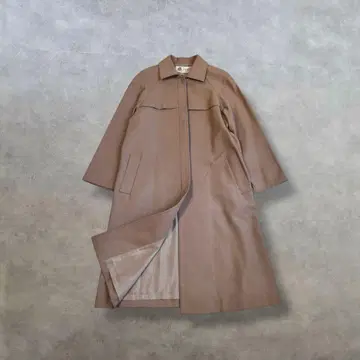 롱 코트 A라인 히요쿠 시타테 래글런 슬리브 카멜 고급 깔끔한