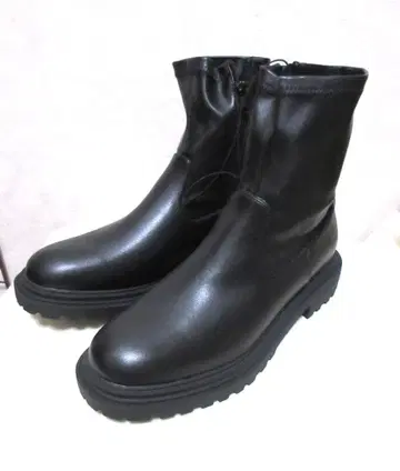 GU 울트라 스트레치 볼륨 밑창 부츠 블랙 XXL 빅 사이즈