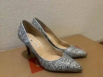 DIANA 실버 글리터 하이힐 25