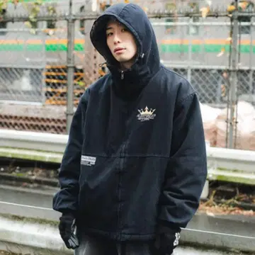 9090 King Logo Hooded Work Jacket