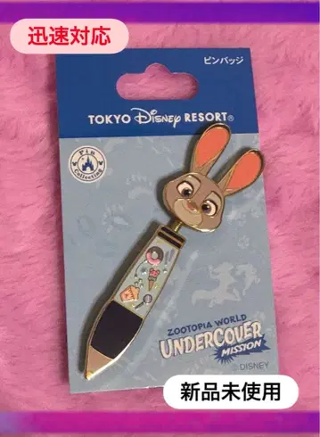 미사용 새상품 디즈니 주토피아 주디 핀 배지