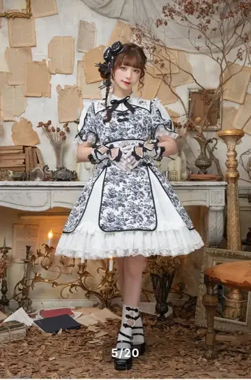 [긴급 판매] 별상자웍스 청화자 케이프 원피스 숏 L 사이즈