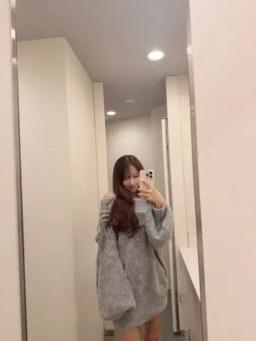 Mistreass 미 니트 원피스 그레이