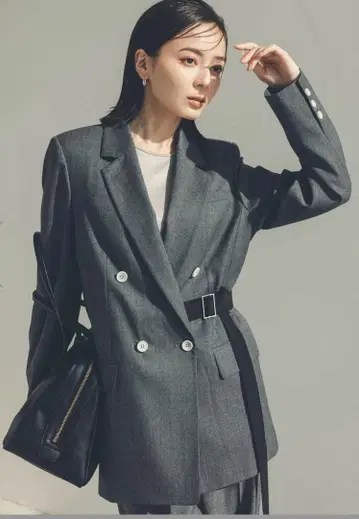 anuans 스프링 울 더블 자켓