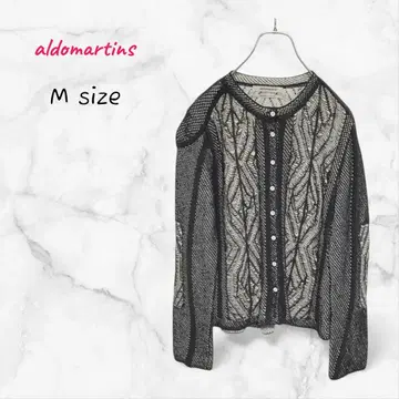 aldomartins 가디건 시스루 니트 M 사이즈 그린