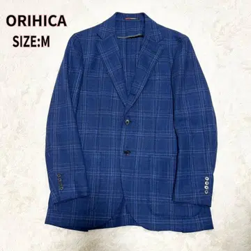 ORIHICA 오리히카 캐주얼 체크 자켓 네이비 M