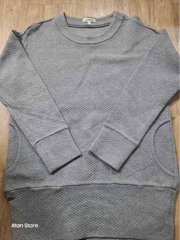 LACOSTE KOREA 퀼팅 긴팔 스웨터 34 사이즈 그레이