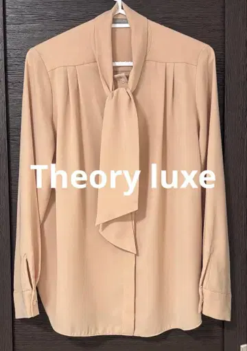 띠어리 럭스 블라우스 리본 타이 오피스 출퇴근 포멀 포멀