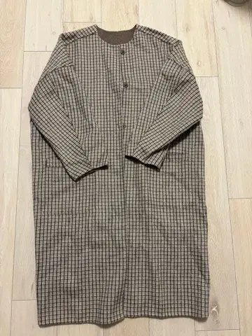 미사용 센스 오브 플레이스 리버서블 노카라 코트