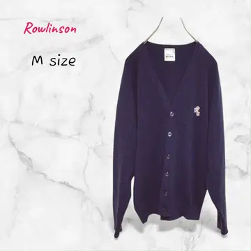 Rowlinson 가디건 V넥 M 상당 네이비