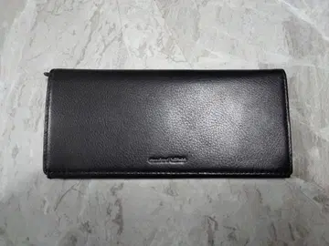 블랙 가죽 장지갑