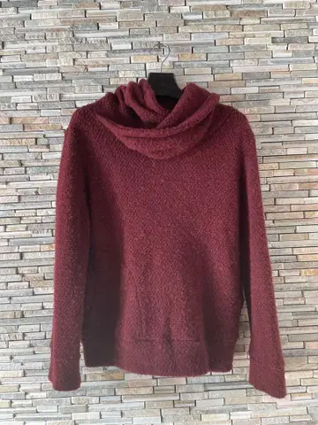 CALL&RESPONSE 후드 부착 니트 2 버건디 와인