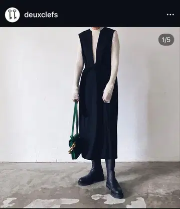 아베크듀클레 avec deuxclefs 원피스 블랙 S 사이즈