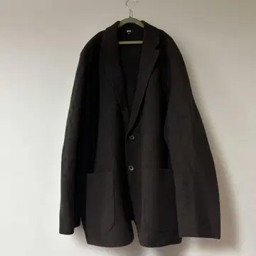 유니클로:C UNIQLO C 테일러드 자켓 XXL 브라운 울