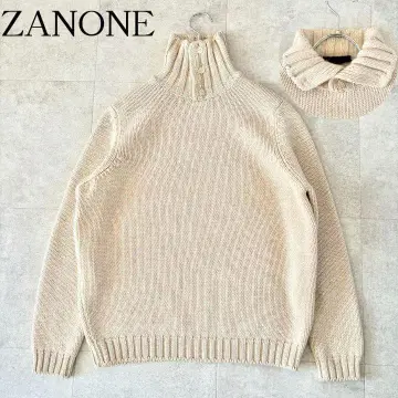 새상품급 자노네 5G 터틀넥 스탠드 카라 니트 48 베이지