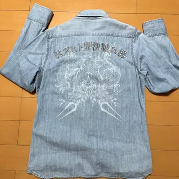 에반게리온 x  데님 웨스턴 셔츠 M 사이즈