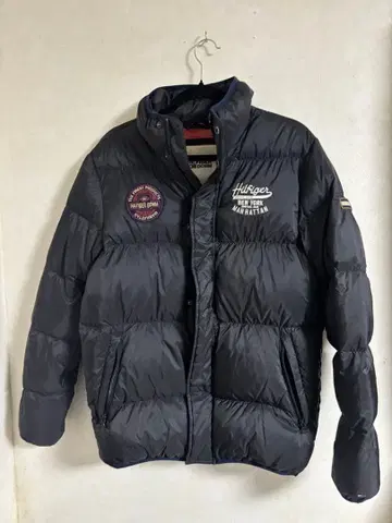 HILFIGER DENIM 블랙 다운 자켓
