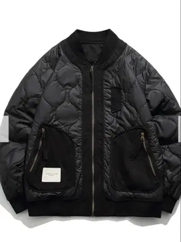 KARAKU 퀼팅 경량 다운 플라이트 자켓