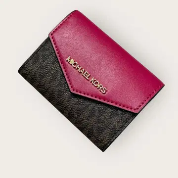 MICHAEL KORS 키케이스 핑크/브라운