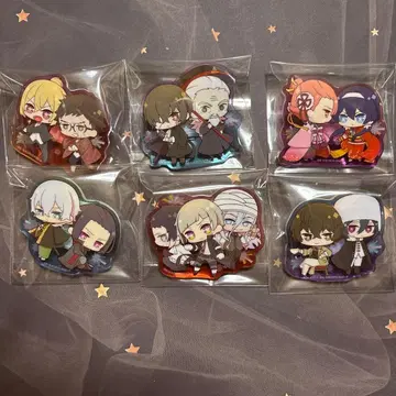 문호 스트레이독스 클리어 클립 배지 버서스 6세트