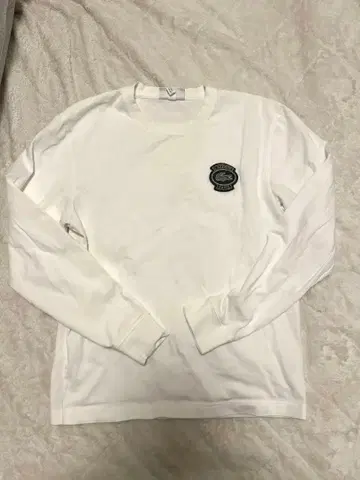 LACOSTE 화이트 긴팔 T셔츠