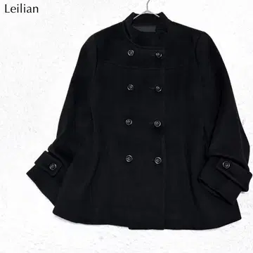 [컨디션 최상] 레리안 캐시미어 하프 코트 스탠드 카라 고급 오피스