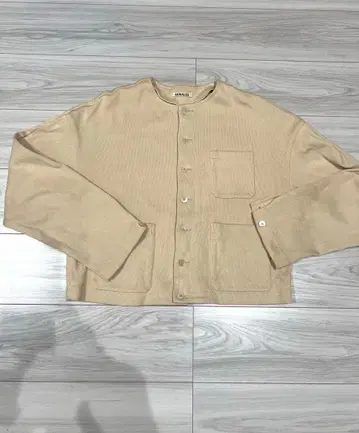 AURALEE 오라리 코튼 베이지 가디건 여성용