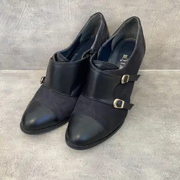 다이애나 부티 사이드 지퍼 펌프스 스웨이드 가죽 23.5cm