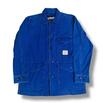 레어 SCHOTT 커버올 인디고 데님 립스탑 페이드