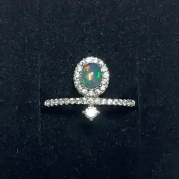 [ 간사이 엑스포 ] 천연 오팔 반지 네팔관 실버 925 EXPO2025